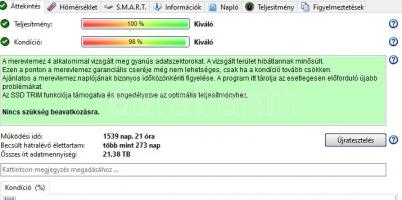 Használt OCZ Vertex 3 SATA III SSD 2,5" 120 GB 
HDSentinel:100/98