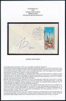 Georgij Grecsko (1931- ) szovjet űrhajós aláírása emlékborítékon / Signature of Gregoriy Grechko (1931- ) Soviet astronaut on ps card