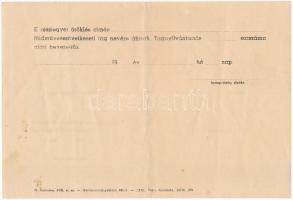 1961. "SZÖVOSZ - Földművesszövetkezeti Részjegy" névre szóló részjegye 200Ft-ról, "Tó...