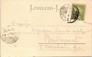 1904 Lőcse, Levoca; Templom és városháza északi oldala / Rathaus und Kirche / town hall, church (fl)