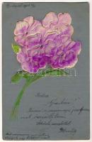 1906 Flowers. Emb. litho (ragasztónyom / glue marks)