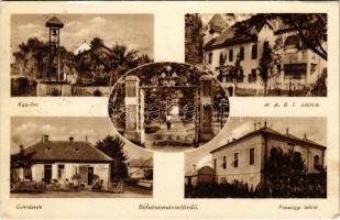 1941 Balatonmáriafürdő, Kápolna, MABI üdülő, Cukrászda, Pénzügyi üdülő (EK)