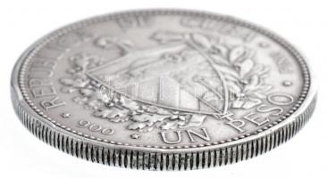 Kuba 1898. 1P Ag (22,36g) T:2- ph.
Cuba 1898. 1 Peso Ag (22,36g) C:VF edge error
Krause KM#A8