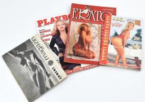 cca 1990-2000 4 db erotikus magazin