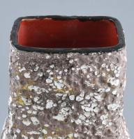 Bod Éva (1924 - 2004): Díszváza. Többrétegű, festett mázas kerámia. Jelzés nélkül. Hibátlan. m: 33 c...