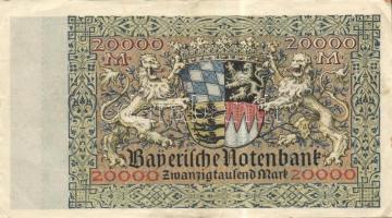 Német Birodalom/Weimari Köztársaság/München/Bayerische Notenbank 1923.3.1. 20.000M T:II-