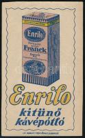 Enrilo kávépótló reklámos számolócédula