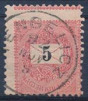 1889 5kr durva elfogazással / shifted perforation