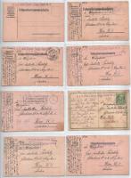 KARL PALATZKY - 38 db első világháborús katonai saját kézzel rajzolt tábori posta levelezőlap (K.u.k...