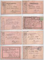 KARL PALATZKY - 38 db első világháborús katonai saját kézzel rajzolt tábori posta levelezőlap (K.u.k...