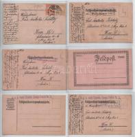 KARL PALATZKY - 38 db első világháborús katonai saját kézzel rajzolt tábori posta levelezőlap (K.u.k...