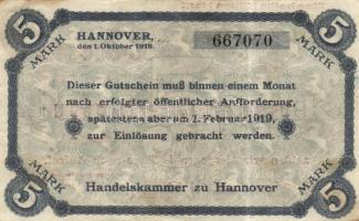 Német Birodalom/Weimari Köztársaság/Hannover, Handelskammer 1923.8.8. 500.000M T:II