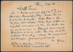 1940 Lehár Ferenc (1870-1948) zeneszerző német nyelvű, autográf levelezőlapja Papházy Istvánnénak / 1940 Autograph postcard of Franz Lehar (1870-1948)
