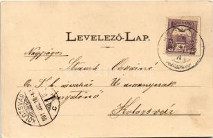 1901 Baja, Főoltár a Ferenc rendiek templomában, belső. Kopeczky József kiadása