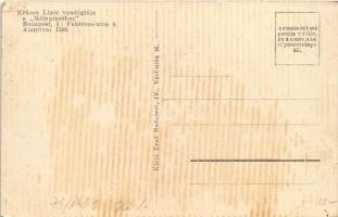 Budapest I. Tabán, Krausz Lipót vendéglője a Mélypincéhez, Rác templom. Fehérsas utca 4. (Rb)