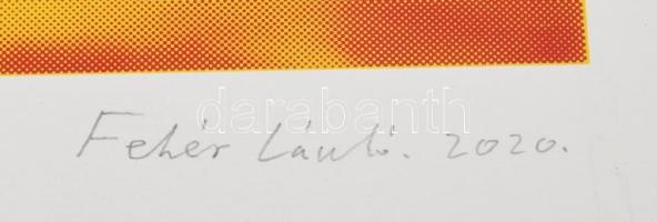 Fehér László (1953-): Táj III., 2020. Szitanyomat, papír, jelzett, művészpéldány E.A. VI./X. számozá...