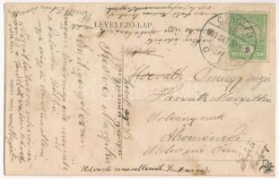 1910 Cegléd, Református templom. Üdvözlet, montázs a laktanya udvaráról levelet író katonával. Sárik...