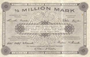 Német Birodalom/Weimari Köztársaság/Hannover/Vereinigung niedersächsischer Handelskammern 1923.8.15....