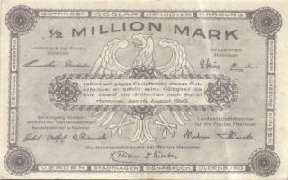 Német Birodalom/Weimari Köztársaság/Hannover/Vereinigung niedersächsischer Handelskammern 1923.8.15....