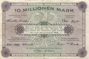 Német Birodalom/Weimari Köztársaság/Hannover/Vereinigung niedersächsischer Handelskammern 1923.8.15....