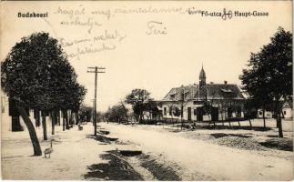 1913 Budakeszi, Fő utca, gyógyszertár. Krellwitz M.A. kiadása (EK)