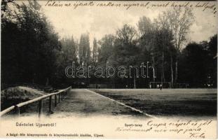 1906 Budapest IV. Újpest, Sport telep, foci pálya, labdarúgás. Salgó-féle kiadása