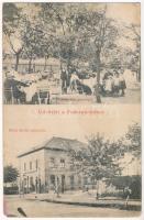1913 Budapest XI. Kelenföld, Röck István gépgyára, Patzak féle vendéglő a Puskaporoshoz, kerthelyiség (EM)