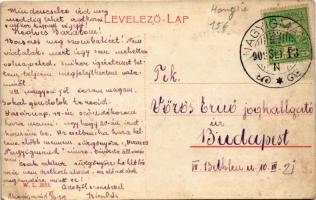 1909 Nagyigmánd, Fő utca, Salczer Manó üzlete. W.L. 2053