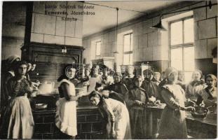 Temesvár, Timisoara; Józsefváros, Iskola Nővérek Intézete, konyha, belső / Iosefin, girl school interior, kitchen (vágott / cut)