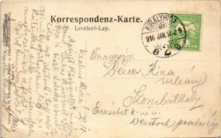 1916 Lajtabruck, Bruck an der Leitha; Deutsches Caféhaus / Német kávéház / German cafe (fa)