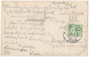 1912 Marosludas, Ludosul de Mures, Ludus; Pálffy Gábor asztalos üzlete és műhelye. Glück József kiad...