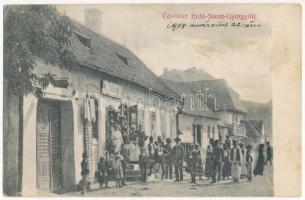 1908 Erdőszentgyörgy, Sangeorgiu de Padure; Izmael István üzlete / shop