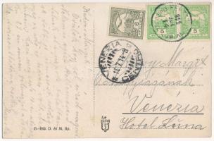 1914 Feketehegy-fürdő, Feketehegy, Cernohorské kúpele (Merény, Vondrisel, Nálepkovo); autóbusz megál...