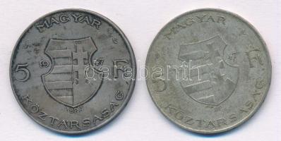 1947. 5Ft Ag "Kossuth" (2x) T:3 patina
Adamo F8.1