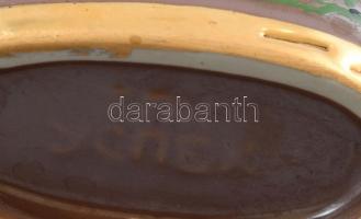 Szovjet lőportöltő, dísz, porcelán, jelzett, m:17cm