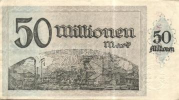Német Birodalom/Weimari Köztársaság/Hamborn/August Thyssen-Hütte 1923.9.1. 50.000.000M (2x) T:I-,II+