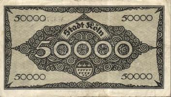 Német Birodalom/Weimari Köztársaság/Köln 1923.7.2. 50.000M (8x) T:II,III