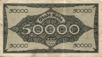 Német Birodalom/Weimari Köztársaság/Köln 1923.7.2. 50.000M (8x) T:II,III