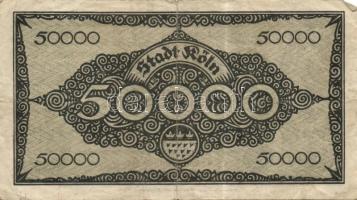 Német Birodalom/Weimari Köztársaság/Köln 1923.7.2. 50.000M (8x) T:II,III