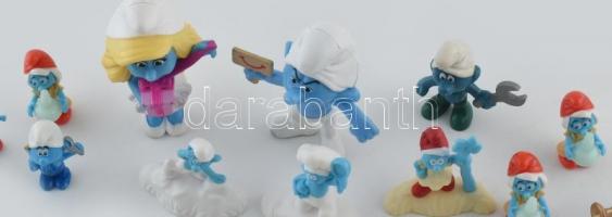 Klf. Hupikék törpikék, műanyag, m:cca.5cm