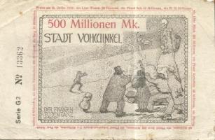 Német Birodalom/Weimari Köztársaság/Vohwinkel 1923.10.15. 500.000.000M, 10.000.000.000M T:III,III-