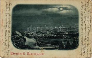1899 (Vorläufer) Rózsahegy, Ruzomberok (Liptó); este. Vozarik J.L. / night (Rb)