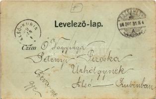 1899 (Vorläufer) Rózsahegy, Ruzomberok (Liptó); este. Vozarik J.L. / night (Rb)