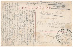 1914 Tótsóvár, Sóvár, Solivar (Eperjes, Presov); Kilátás a várhegyi templomra, Sauber Lenke üzlete. ...