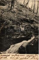 1907 Menyháza, Monyásza, Moneasa; Boraj esés, vízesés / Boroaia waterfall
