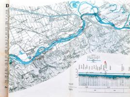 cca 1920-1930 Karte der Donau von Ulm bis zur Mündung. Unter Mitarbeit der Ersten Donau-Dampfschiffa...
