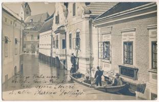 1922 Ybbs an der Donau, Hochwasser / flood. photo