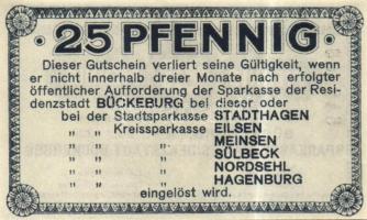 Német Birodalom/Weimari Köztársaság/Bückeburg 1920.7.1. 25Pf, 50Pf T:I