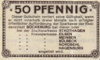 Német Birodalom/Weimari Köztársaság/Bückeburg 1920.7.1. 25Pf, 50Pf T:I