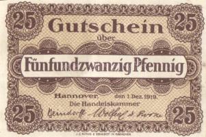 Német Birodalom/Weimari Köztársaság/Hannover 1919.12.1. 25Pf, 50Pf T:I,II
